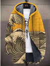Men&#39;s 3D Personalized Printing Fashion Warm Hooded Jacket