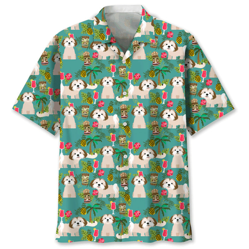 Men’s Summer Fashion Shirt – Vintage Print & Trendy Style