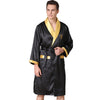 Men&#39;s Summer Silk Bathrobe Nightgown