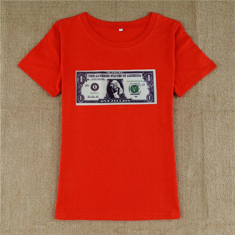 Printed top women&#39;s short sleeve T-shirt