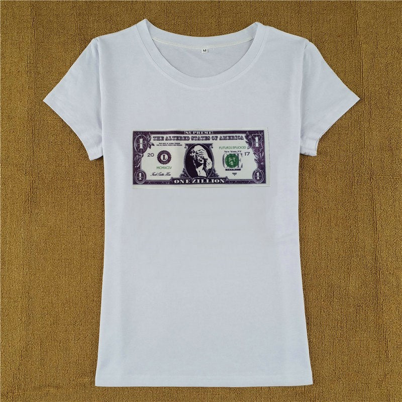 Printed top women&#39;s short sleeve T-shirt