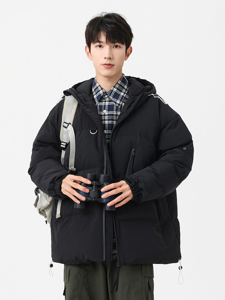 Multi-Color Warm Thickened Casual Youth Vitality Hooded Cotton-padded Coat