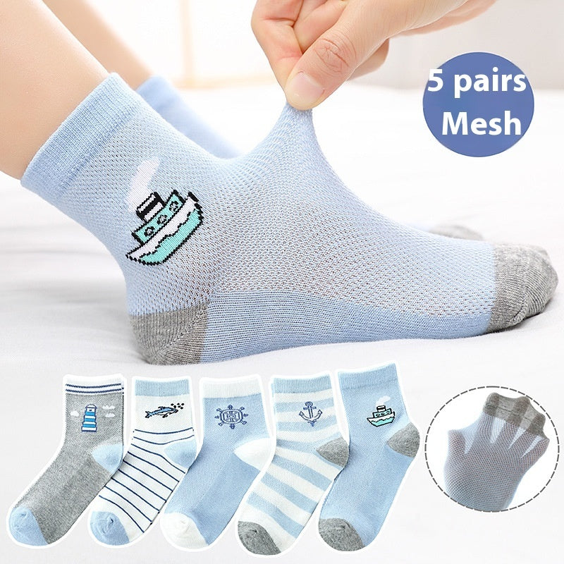 Children&#39;s Solid Color Short Socks