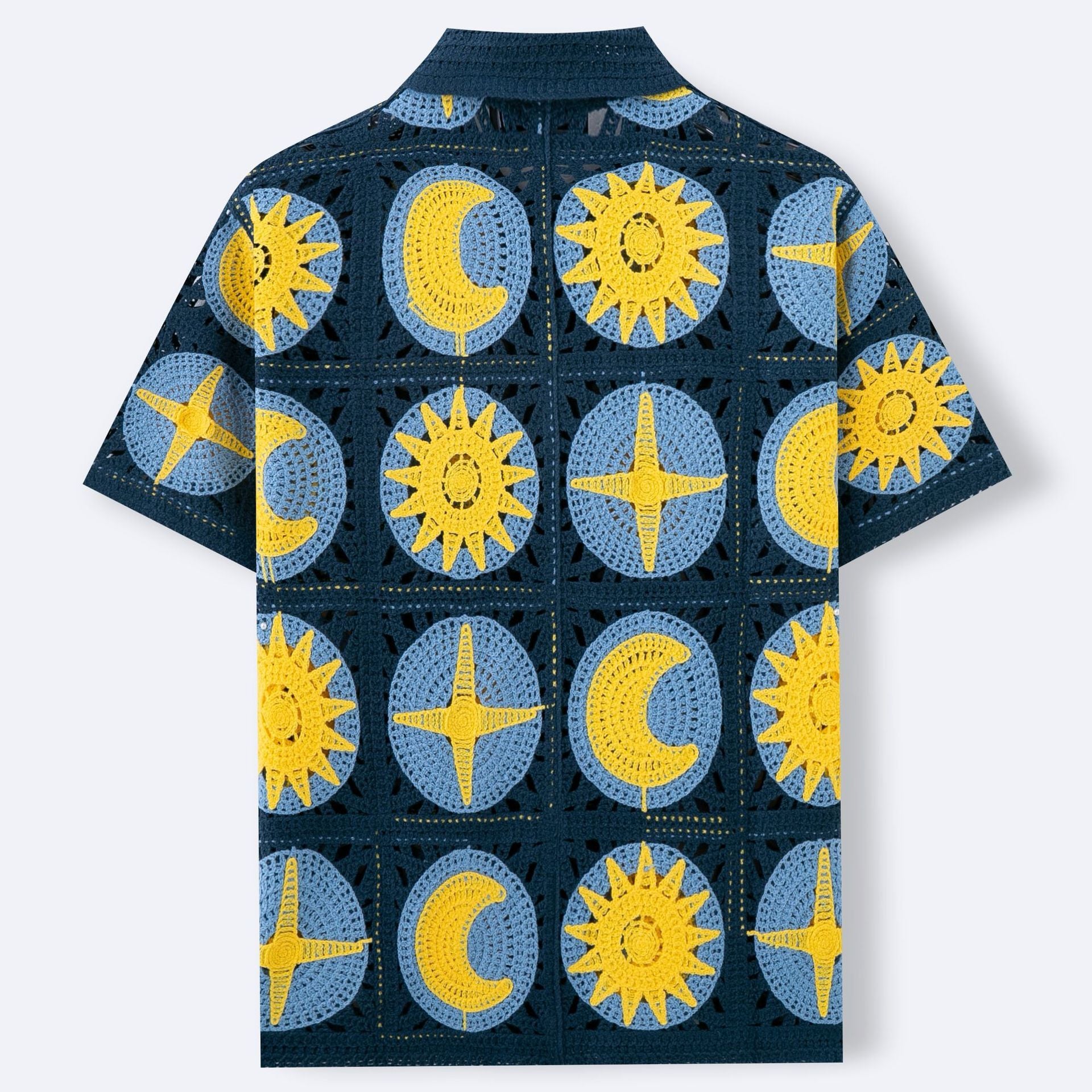 Men&#39;s Summer Short-sleeved Cardigan Sweater