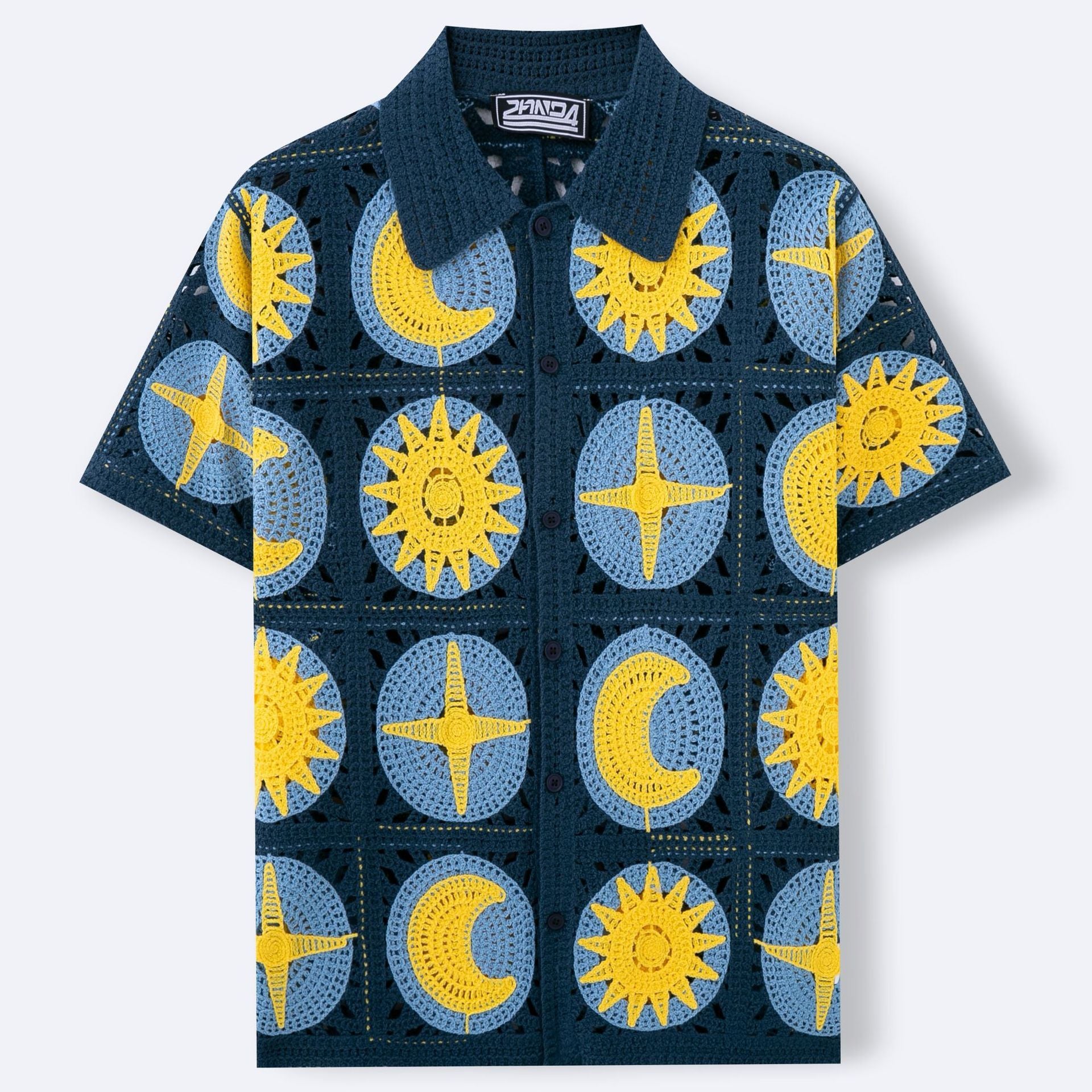 Men&#39;s Summer Short-sleeved Cardigan Sweater