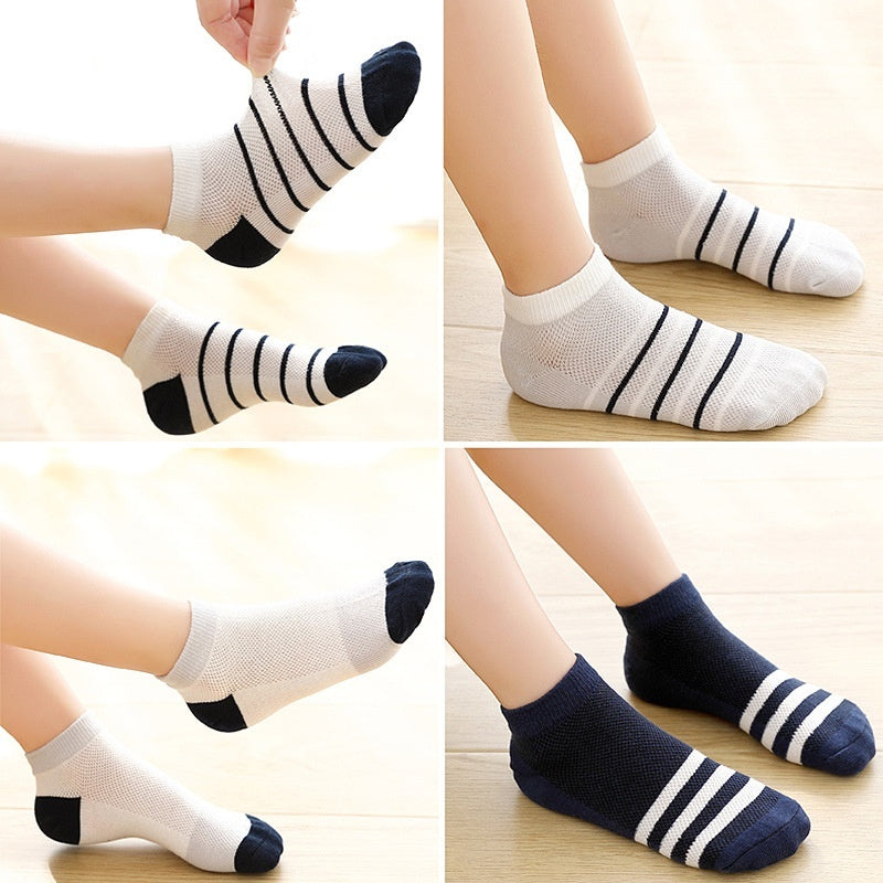 Children&#39;s Solid Color Short Socks