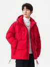 Multi-Color Warm Thickened Casual Youth Vitality Hooded Cotton-padded Coat
