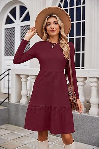 Women&#39;s Round Neck Fashion Casual Dress