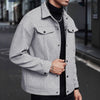 Lightweight Men’s Khaki Woolen Sports Jacket – Modern Casual Look