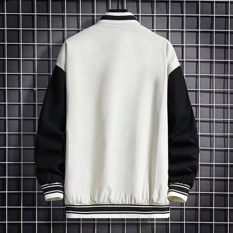 Junior High Hong Kong Style Baseball Jacket – Loose-Fit Trendy Outerwear for Teens | FioraFashion