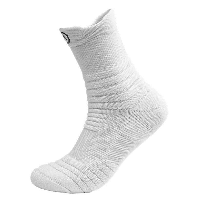 Running Socks Men&#39;s Basketball Stockings Thick Towel Bottom Terry-loop Hosiery
