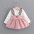 2021 autumn new Korean children's clothing, girls cute rabbit dress, baby baby princess dress 916