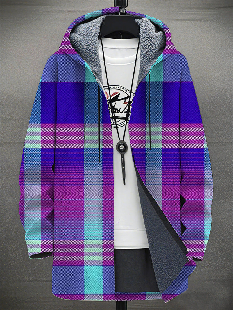 Digital Printing Plus Velvet Men’s Casual Jacket – Trendy &amp; Comfortable