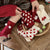 Red Dehaired Angora Polka Dot Mid-calf Creative Christmas Stockings