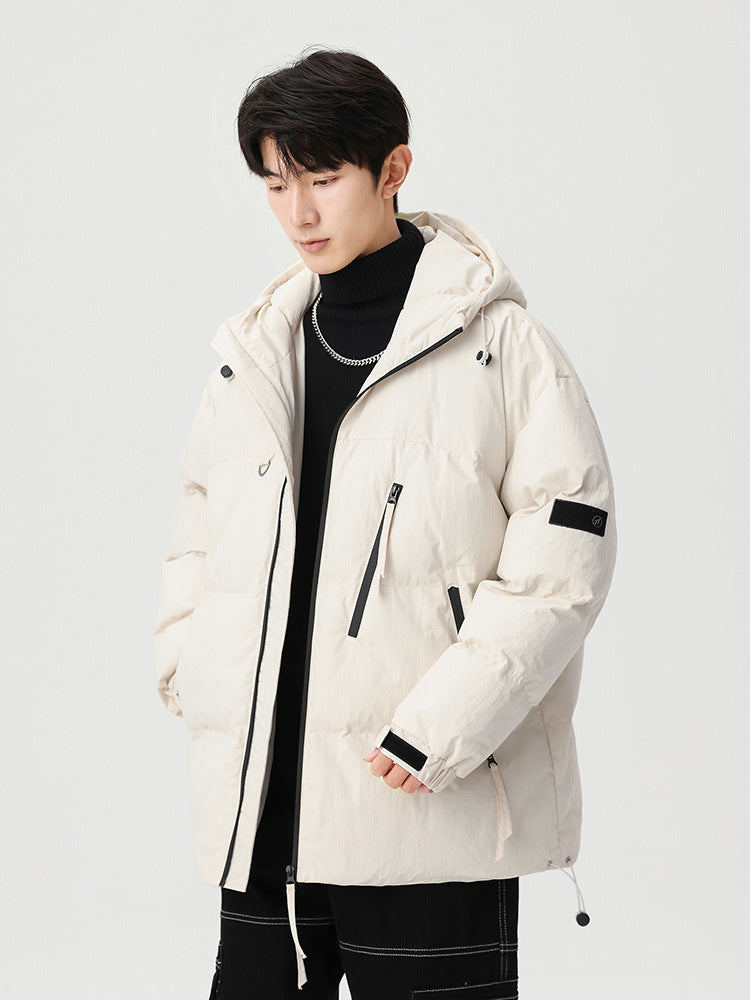 Multi-Color Warm Thickened Casual Youth Vitality Hooded Cotton-padded Coat