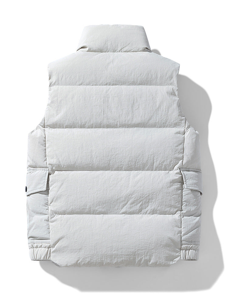 Vest Thickened Warm Down Vest Shopping Mall Couple Stand Collar