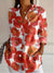 Women's Middle Eastern-Inspired Floral Print Blouse