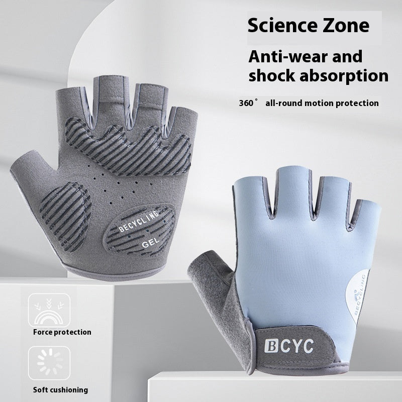 Thin Half Finger Exercise Anti Training Anti Slip Gloves