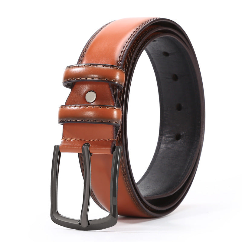 European And American Fashion Men&#39;s Business Belt 2018 New Creative Gifts Belt Laser Logo Factory Wholesale