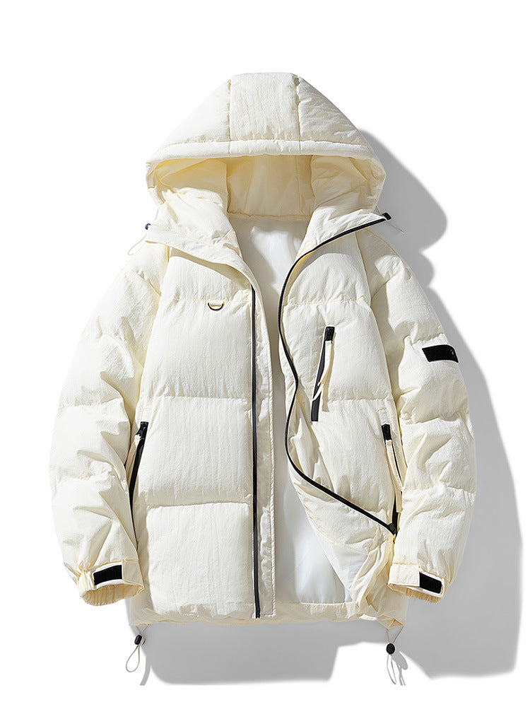 Multi-Color Warm Thickened Casual Youth Vitality Hooded Cotton-padded Coat