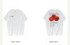 Summer new European and American street fashion vegetables broccoli printing pattern T-shirt men and women street bf personality student short sleeve