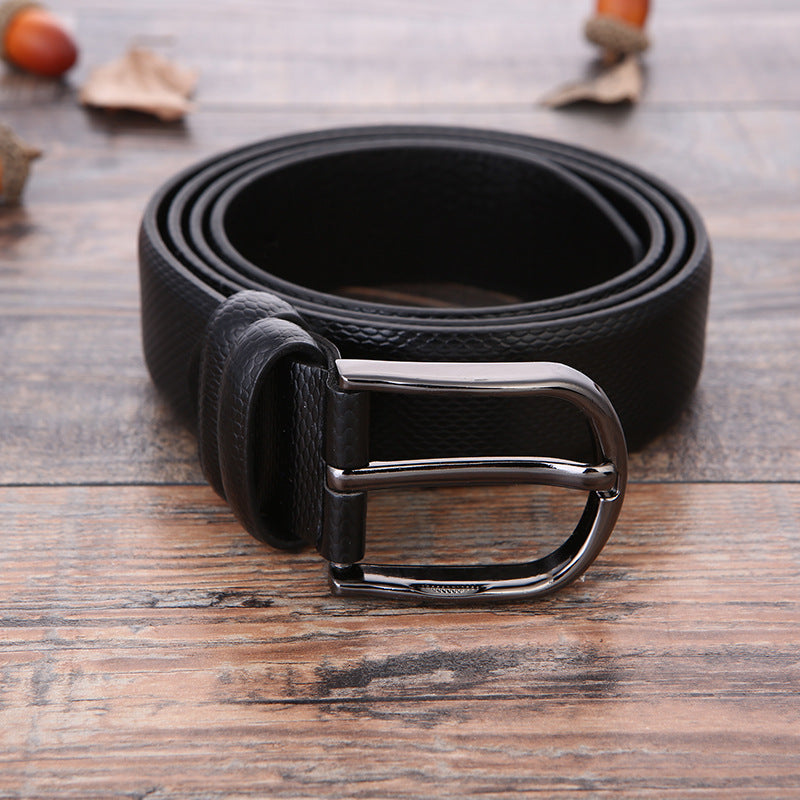 European And American Fashion Men&#39;s Business Belt 2018 New Creative Gifts Belt Laser Logo Factory Wholesale