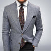 Printed Double Buckle Men&#39;s Plus Size Suit Coat