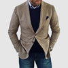 Printed Double Buckle Men&#39;s Plus Size Suit Coat