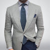Printed Double Buckle Men&#39;s Plus Size Suit Coat