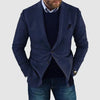 Printed Double Buckle Men&#39;s Plus Size Suit Coat