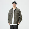Multi-pocket Loose All-matching Work Clothes Shirt Coat Men&#39;s Washed Corduroy Shirt