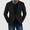 Printed Double Buckle Men&#39;s Plus Size Suit Coat