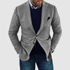 Printed Double Buckle Men&#39;s Plus Size Suit Coat