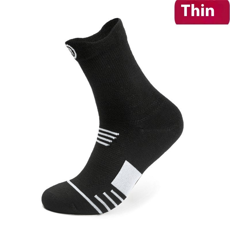 Running Socks Men&#39;s Basketball Stockings Thick Towel Bottom Terry-loop Hosiery