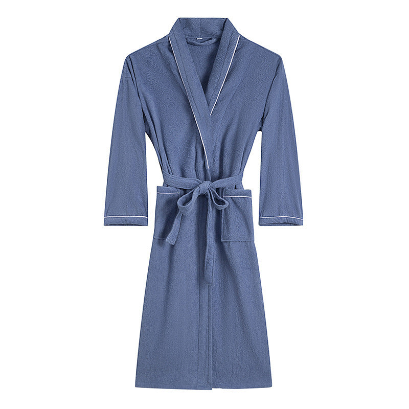 Towel Material Bathrobe Men&#39;s And Women&#39;s Pajamas