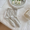 Thin Mesh Breathable Bunching Socks Children Cute Girl Bow Cotton