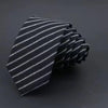 Fiorafashion Men’s Business Striped Solid Color Cotton Tie – Thickened Sanded Formal Wear Necktie
