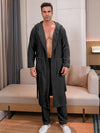 Polyester Long Sleeve Trousers Men&#39;s Pajama Set