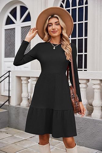 Women&#39;s Round Neck Fashion Casual Dress