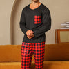 Ice Silk Long Sleeve Long Pants Men&#39;s Pajama Set