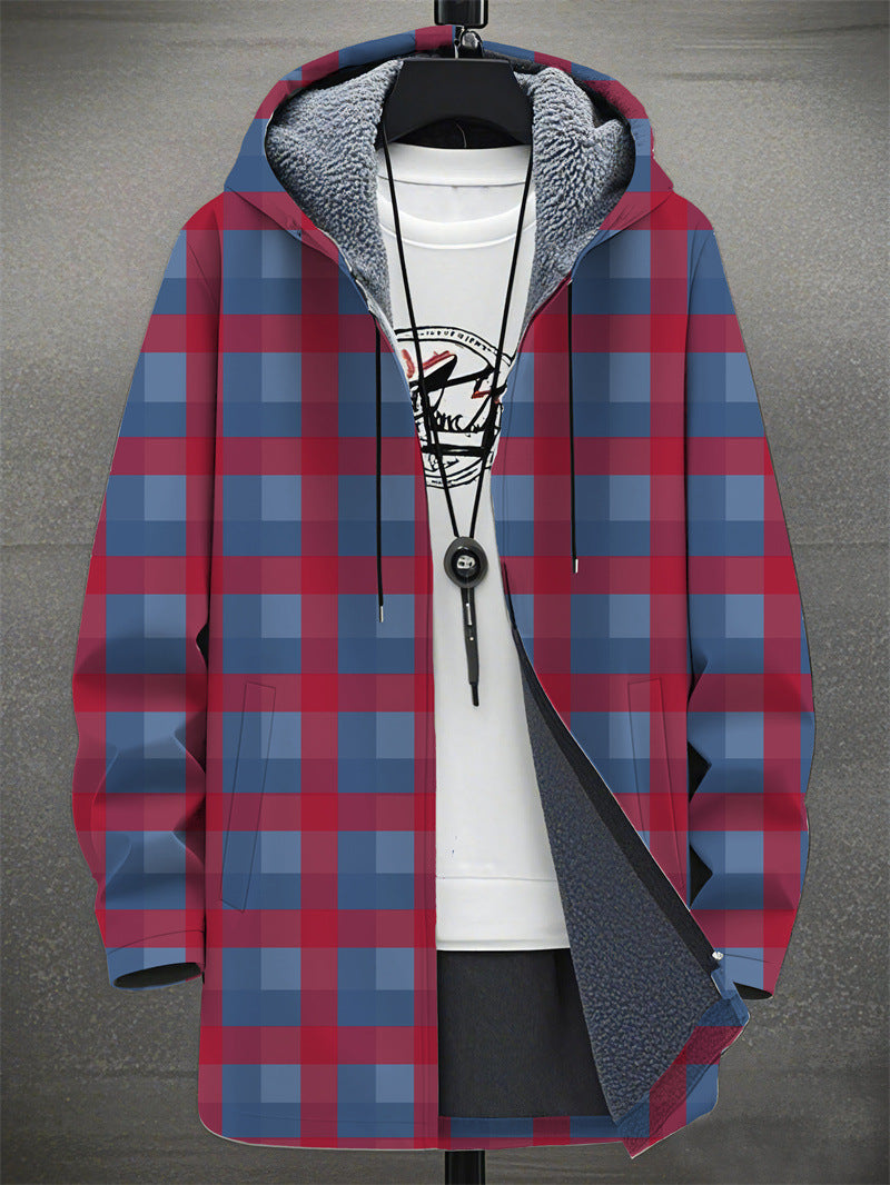 Digital Printing Plus Velvet Men’s Casual Jacket – Trendy &amp; Comfortable