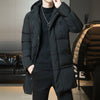 Men&#39;s Winter Leisure Warm Hooded Plus Size Men&#39;s Cotton Clothing