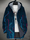 Digital Printing Plus Velvet Men’s Casual Jacket – Trendy &amp; Comfortable
