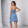 Women&#39;s Waist Slimming Spaghetti Straps Sleeveless Dress