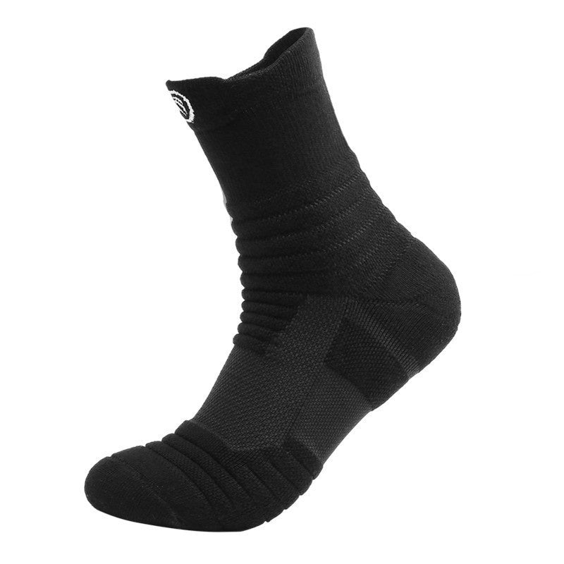 Running Socks Men&#39;s Basketball Stockings Thick Towel Bottom Terry-loop Hosiery