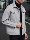 Lightweight Men’s Khaki Woolen Sports Jacket – Modern Casual Look