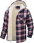 Fiorafashion Men’s Long Sleeve Hooded Plaid Coat – Fleece-Lined Winter Jacket for Casual & Outdoor Wear