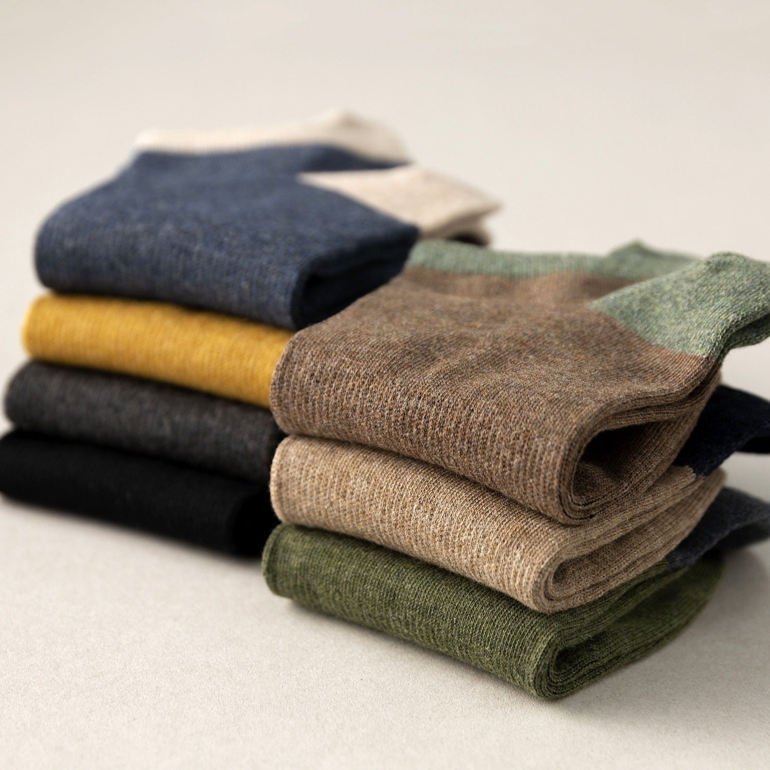 Combed Cotton Bottom Sweat-absorbing Deodorant Anti-ankle Socks Low-cut Men&#39;s Retro Waist