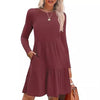 Women&#39;s Round Neck Fashion Casual Dress