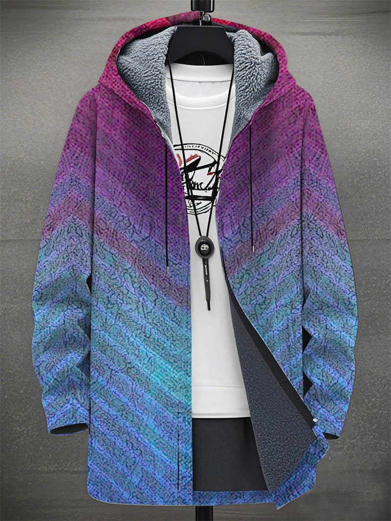 Digital Printing Plus Velvet Men’s Casual Jacket – Trendy &amp; Comfortable